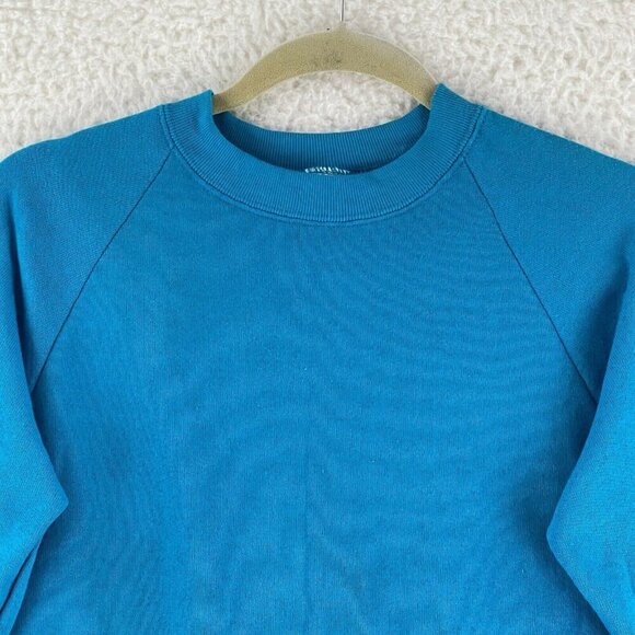 Fruit of the Loom Blue Pullover Crew Neck Sweater Womens‎ Made in USA Size Small - Picture 3 of 13